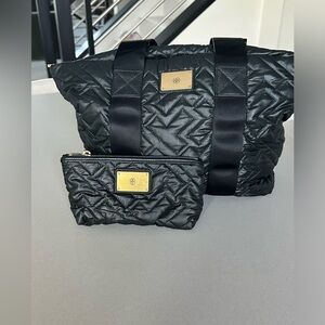 Tory Burch, black eel tote bag